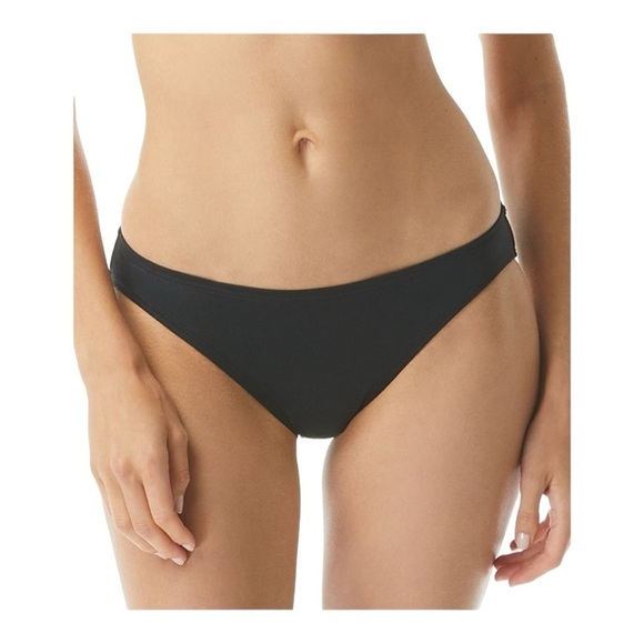 MICHAEL Michael Kors Solid Black Classic Bikini Swim Bottom Size XL NEW - Picture 1 of 13